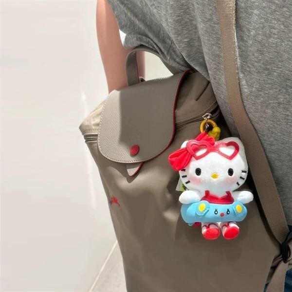  Móc khoá Hello Kitty bông đeo phao bikini đỏ 