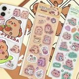  Sticker Capybara lấp lánh 