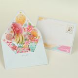  Thiệp bao thư mở bó hoa nhiều lớp 