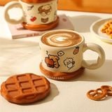  Cốc cún bánh waffle 450ml 