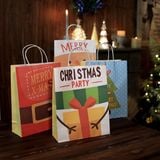  Túi quà Giáng Sinh quai giấy màu sắc 