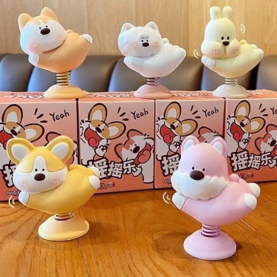  Mô hình cún nhảy lò xo 