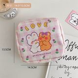  Túi vuông khoá kéo 14cm 