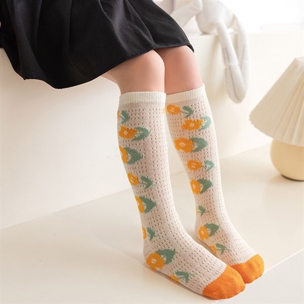  Tất lưới cao cổ hoa nhí Kid (Freesize >4 tuổi) 
