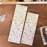  Sticker gấu trắng lấp lánh 