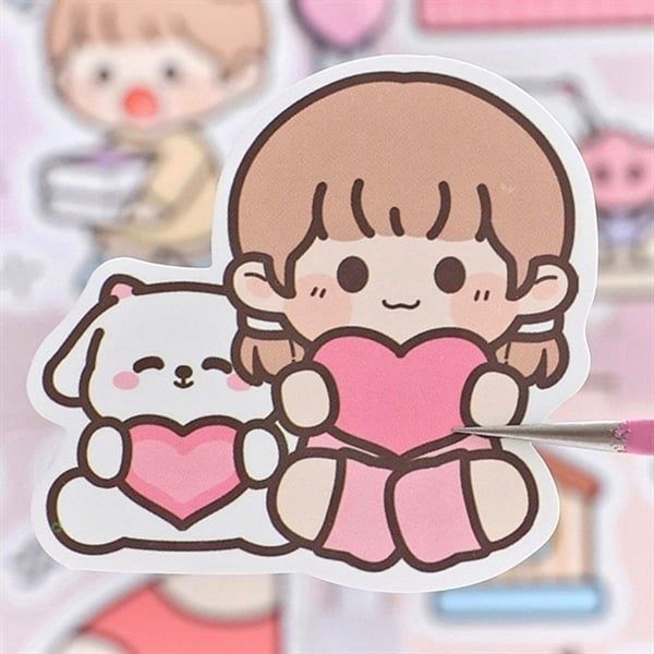  Box Sticker 100 tờ Telado bé mũ cừu 