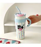  Cốc giữ nhiệt big size mèo đen 1200ml 