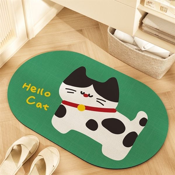  Thảm mút dẹt Hello Cat 40x60cm 