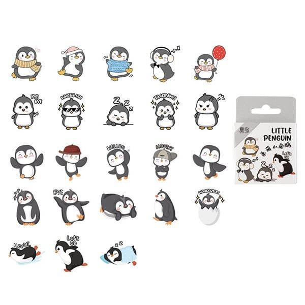  Box sticker mini cánh cụt Etori Life 