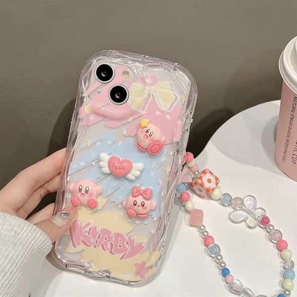  Ốp 3 Kirby + dây charm 