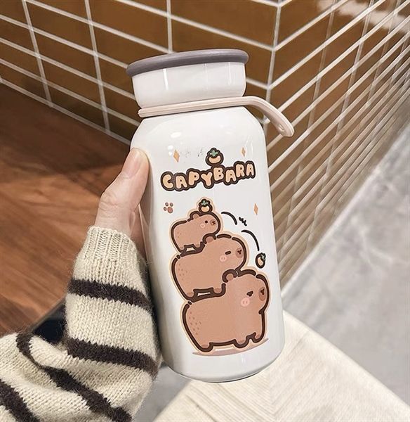  Bình giữ nhiệt 3 Capybara xếp chồng 400ml 