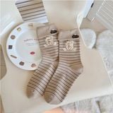  Tất cao cổ gập mép thú dễ thương 