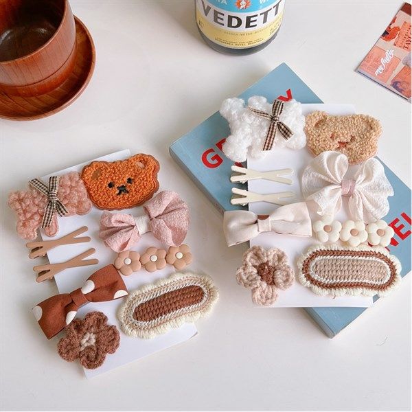  Set 9 kẹp tóc gấu 