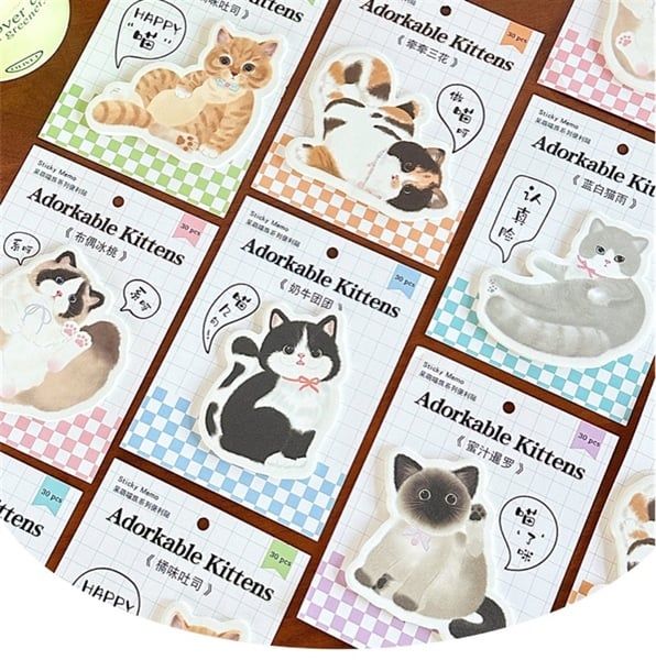  Giấy nhớ Adorkable Kittens 