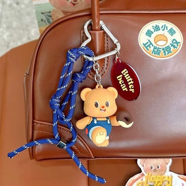  Móc khoá Butter Bear bánh donut 