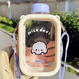  Bình nước dẹt Pochacco 550ml 