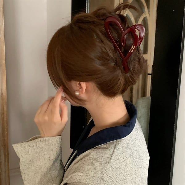  Kẹp càng cua trái tim uốn Barrette LaFrance 