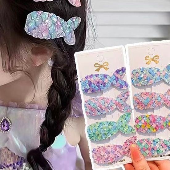  Set 2 kẹp cá sequin lấp lánh 