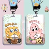  Đeo thẻ bọt biển Spongebob dây đeo cổ 