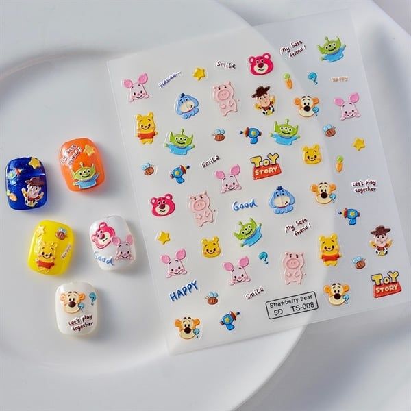  Sticker dán móng nhân vật Disney 