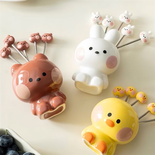  Set dĩa ăn trái cây Line Friends 