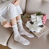  Tất The Tealife lưới hoạ tiết Marry Jane 
