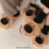  Dép bông cún lè lưỡi 