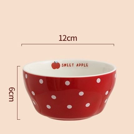  Set bát đĩa bé táo đỏ 