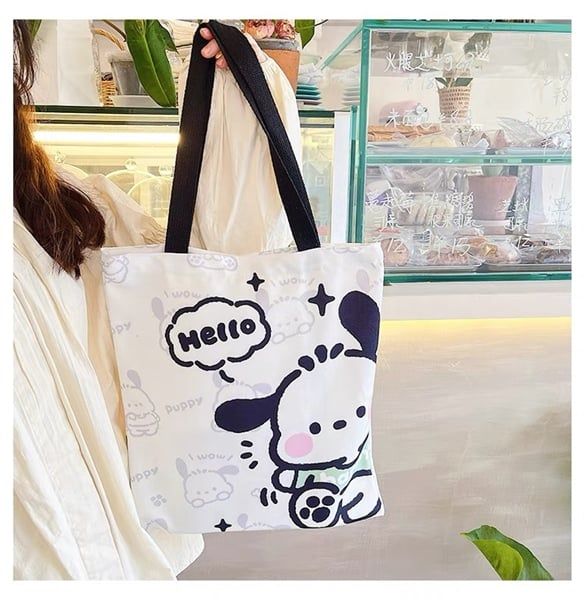  Túi tote Pochacco Hello 30x35cm 