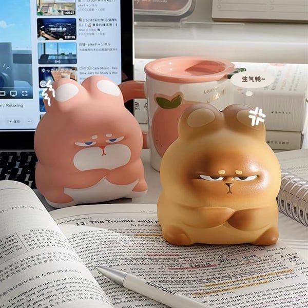  Squishy thỏ cau có 9x11cm 