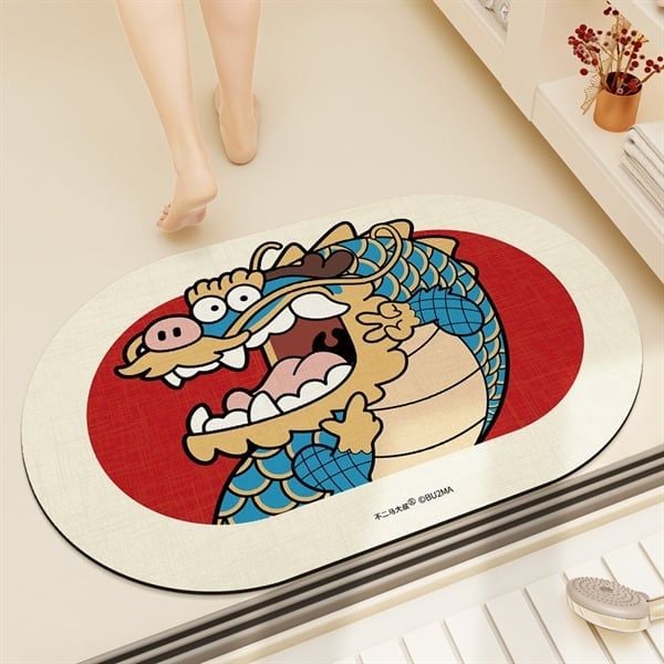  Thảm mút dẹt Rồng nhí nhố 40x60cm 