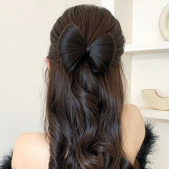  Kẹp tóc giả buộc nơ 