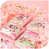  Sổ bọc da êm Sakura 80 trang 8x10cm 