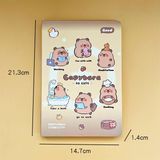  Sổ Capybara bìa cứng giấy trơn 14x21cm 