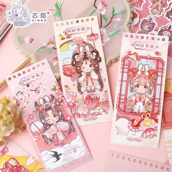  Set sticker lò xo stylist Hoàng Cung 35 tờ 