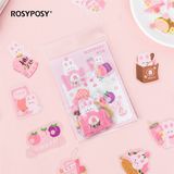  Sticker RosyPosy gấu thỏ 