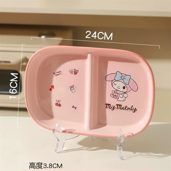  Khay sứ Sanrio 2 ngăn 