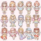  Sticker stylist Fairy Princess 12 tờ 