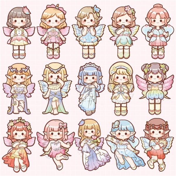  Sticker stylist Fairy Princess 12 tờ 