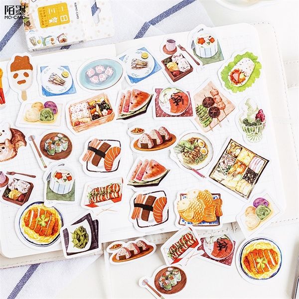  Box sticker mini Mo-card đồ ăn 