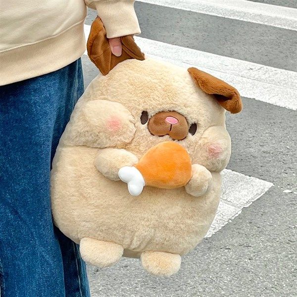  Pug bông gặm đùi gà 30cm 