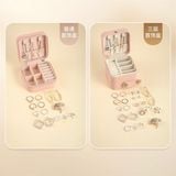  Hộp đựng trang sức vuông 2 cúc hoa hồng 