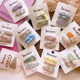  Set 2 kẹp vải ren voan vintage 