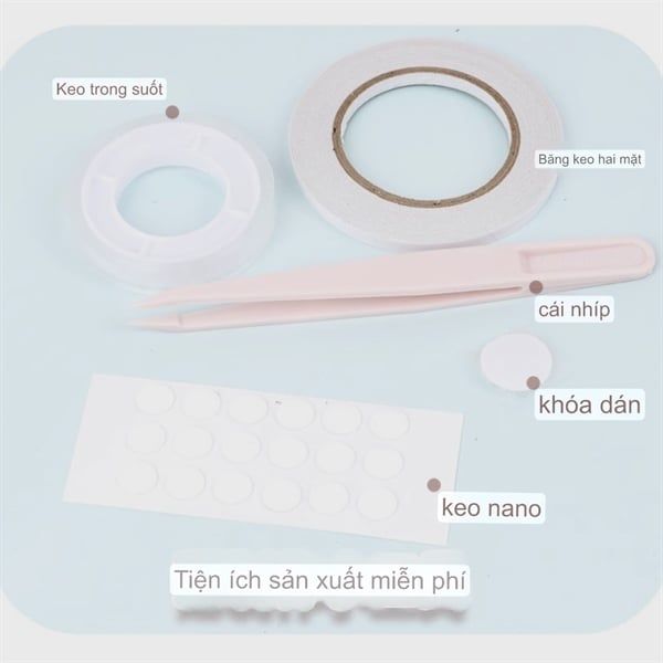  Box sổ + background ghép hình DIY Small Mochi + dụng cụ 