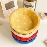  Bát dẹt chấm bi 14,5cm 