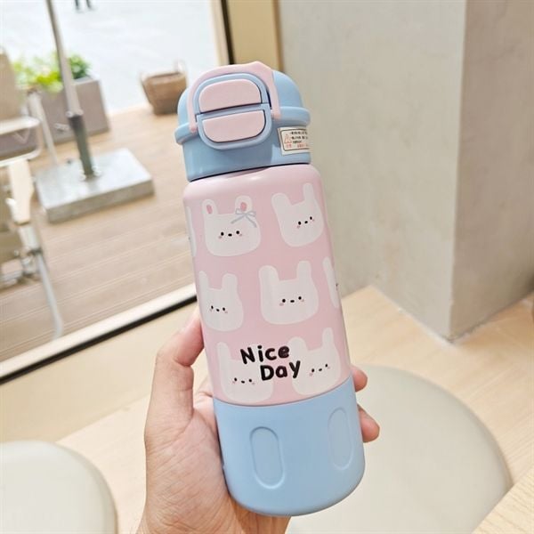  Bình giữ nhiệt hộp sọc nơ 500ml 