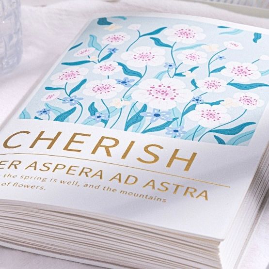  Sổ bìa da hoa vintage 130 trang 