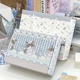  Hộp quà gập mèo caro 25x19x9cm 