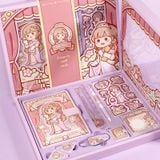  Set sổ + sticker + dụng cụ học tập Small Mochi 