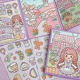  Sticker nổi nam châm 3 background bé Telado 